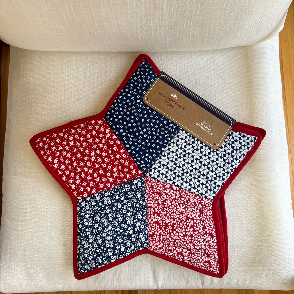 Williamstown Home Red White and Blue Placemats